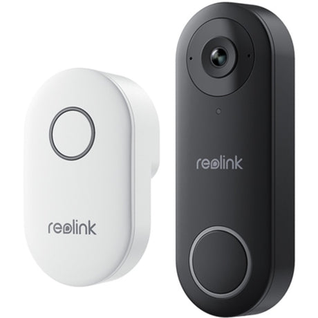 Reolink smart 2k+ kablet poe videodørklokke med klokke (sort)