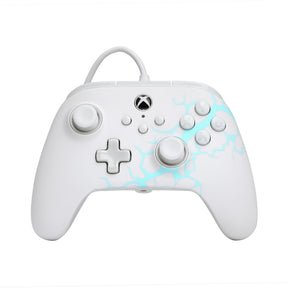 Powera advantage controller med kabel til xbox-serien x|s - polar ice (hvid blå, xbox-serien x|s, xbox one, pc)