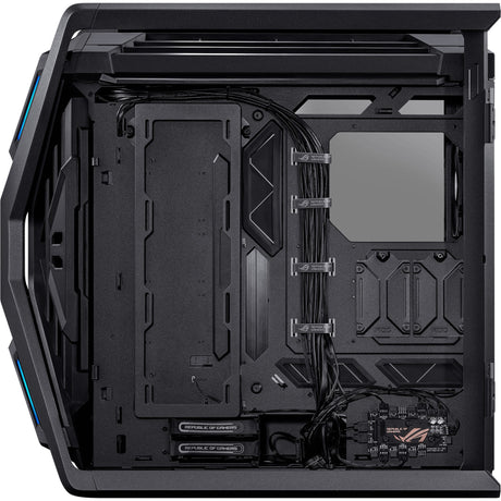 Asus rog hyperion gr701 big tower case (sort | 4x usb-a | 2x usb-c | rgb | hærdet glas)