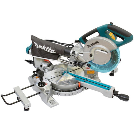Makita 230 v radial skæresav 216 mm ls0815fln kryds- og geringssav (blå sølv)