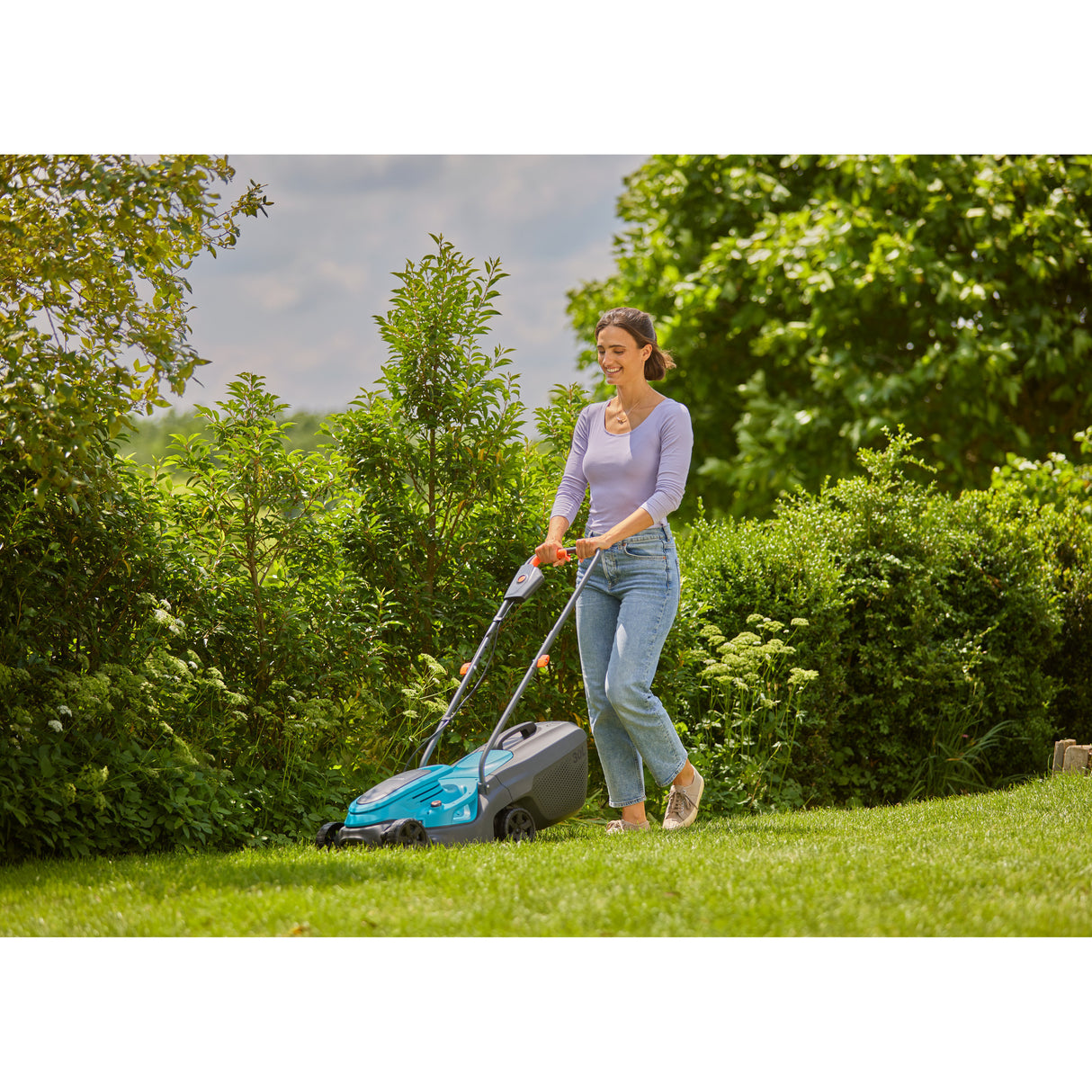 Gardena plæneklipper easymax 32 18v p4a sæt 4.0