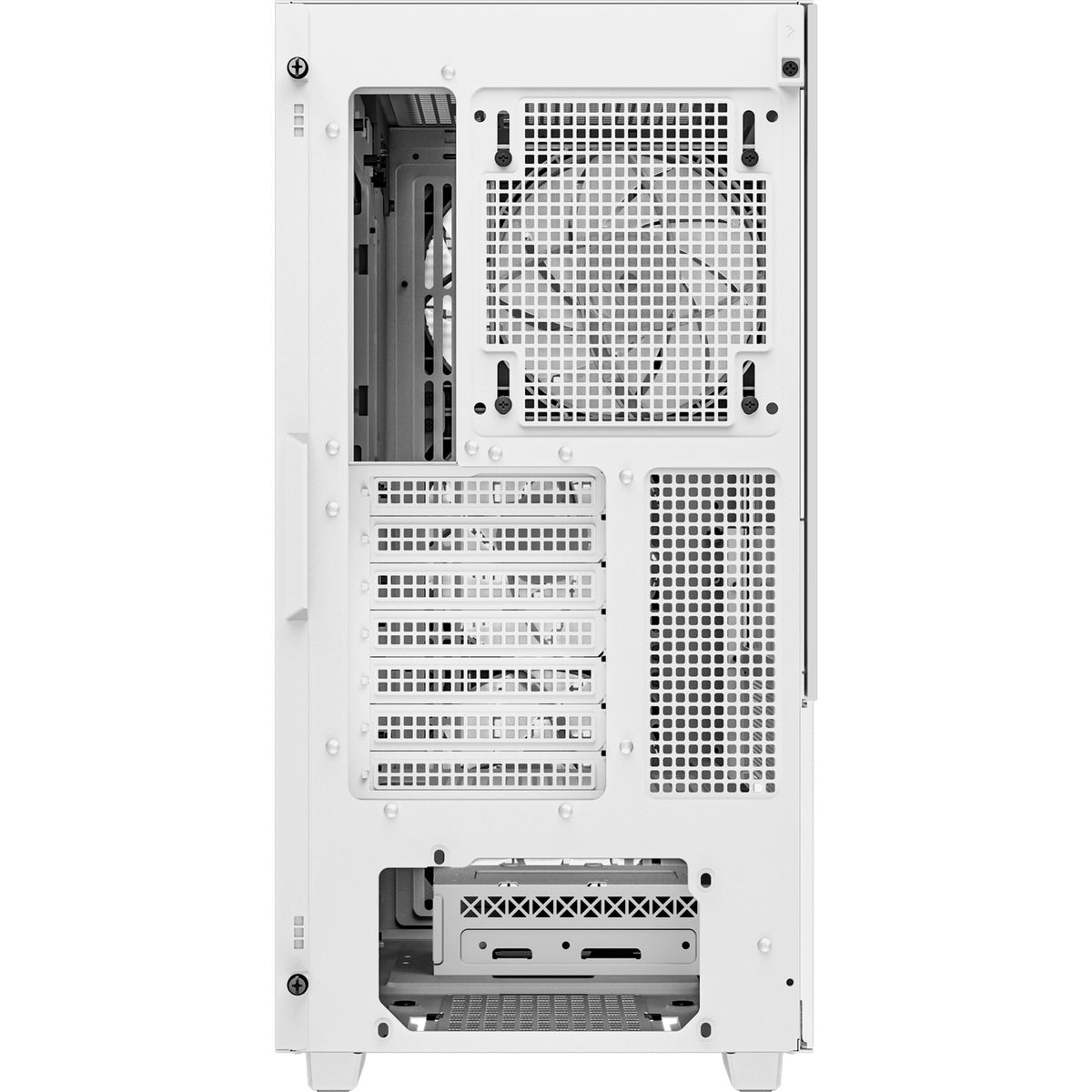 Deepcool CH560 MIDI Tower-hus (hvid | 1x USB-A | 1x USB-C | RGB | hærdet glas)