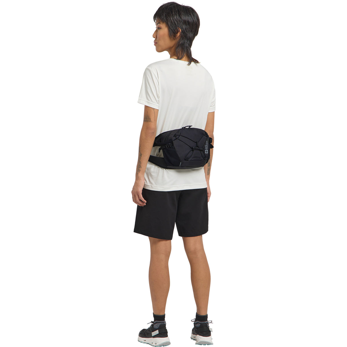 Jack wolfskin velocity hoftetaske (sort, 4 liter)