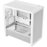 Nzxt h3 flow midi tårnhus (hvid (mat) | 1x USB-A | 1x USB-C | hærdet glas)