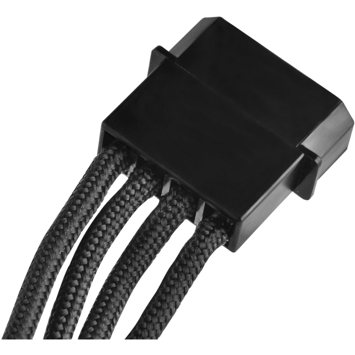 Silverstone-adapter 4-benet molex > 4x 15-benet sata (sort, pp07-btsb)