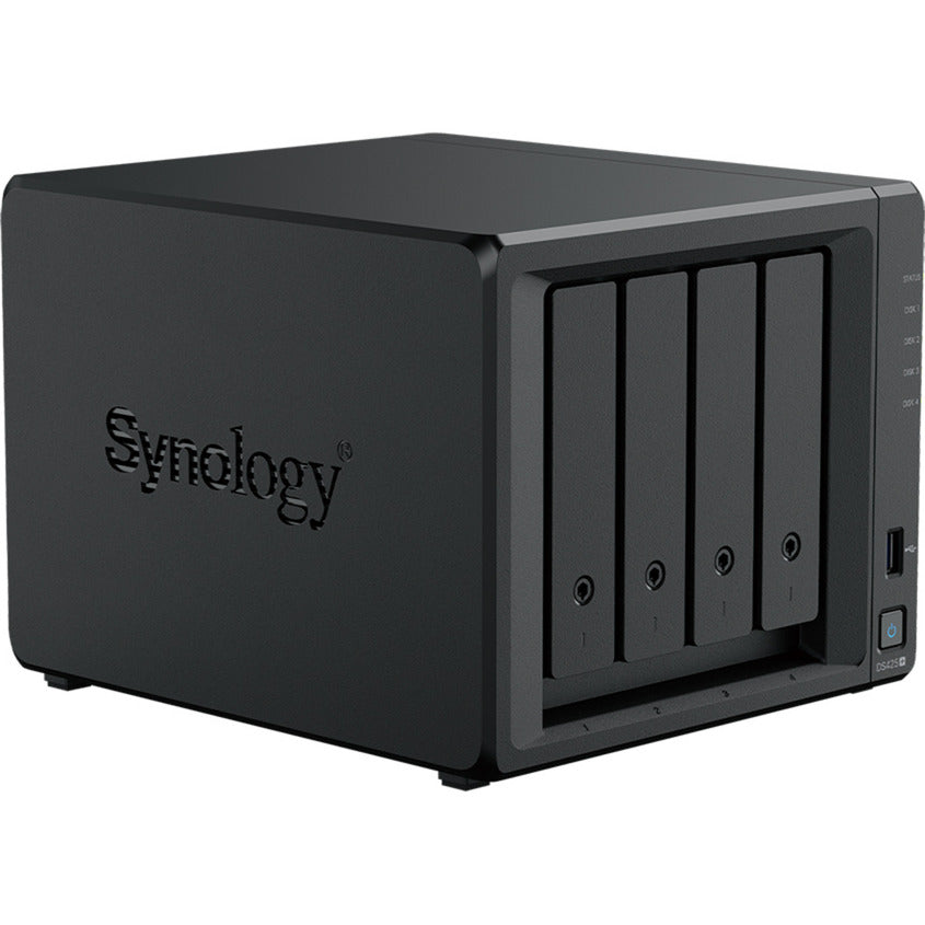 Synology diskstation ds425+ nas (sort, 2x LAN, 2x USB-A 3.2 (5 Gbit s))