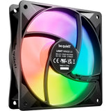 Vær stille! light wings lx pwm high-speed rgb case ventilator (sort, 120 x 120 x 25 mm)