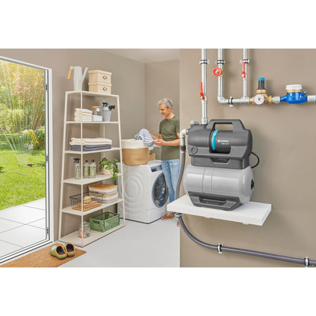 Gardena trykvandspumpe 3900 silent (grå turkis, 09066-20, 650 w, 4,3 bar)