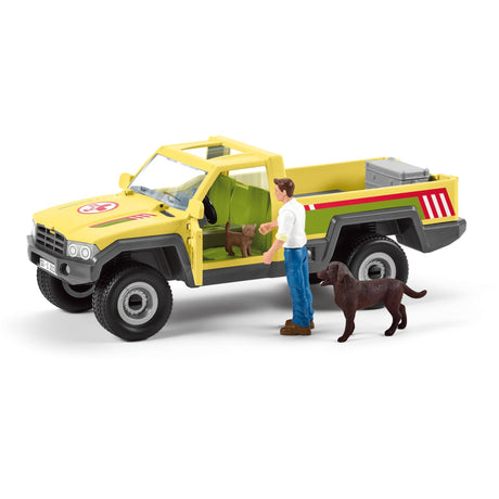 Schleich farm world play figur sæt dyrlæge besøg på farmen