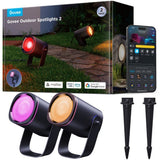 Govee smarte udendørs spotlights betyder noget rgbicww - 2-pack havespots