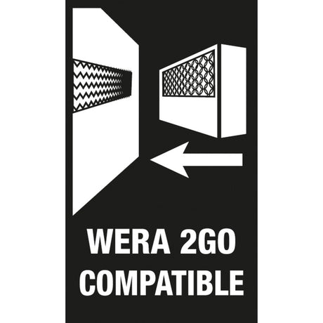 Wera kraftform kompakt zyklop mini 2 sæt værktøjssæt (2 zyklop bit skralder, 1 4 )