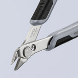 Knipex elektronisk super Knips ESD 78 13 125 ESD elektroniktang (grå)