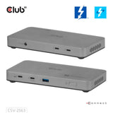Club 3D 5-1 Thunderbolt 5 Hub Triple Video Docking Station (grå)