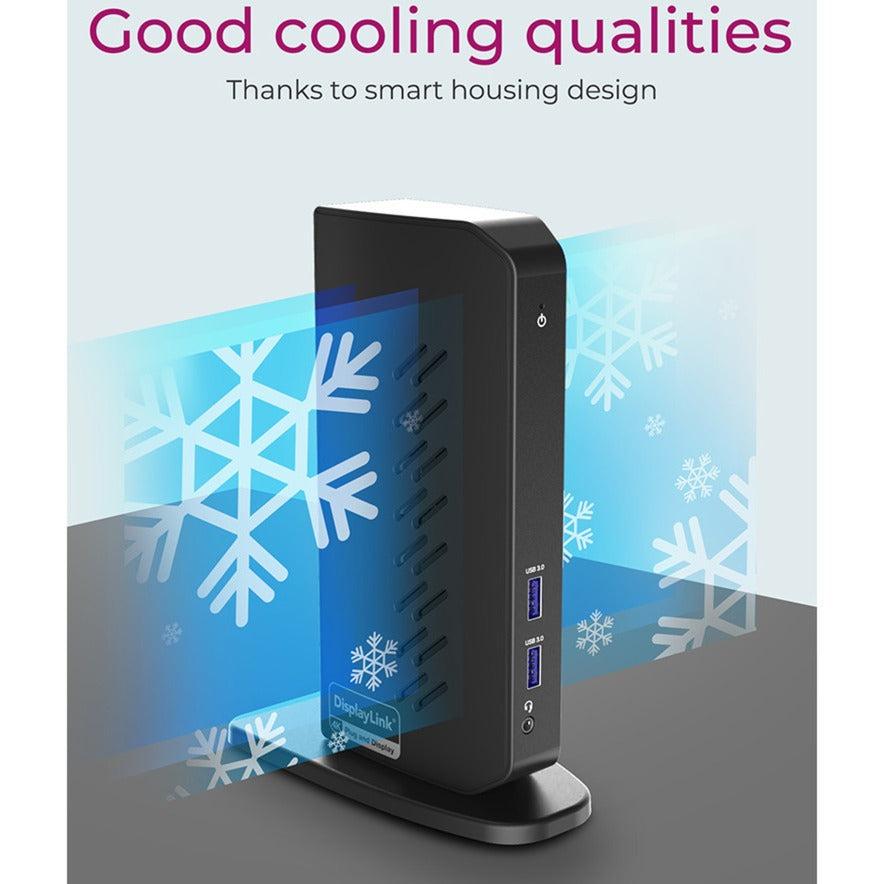 Icy box ib-dk2252ac dockingstation (sort, USB-A, HDMI, skærmport)