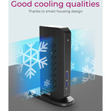Icy box ib-dk2252ac dockingstation (sort, USB-A, HDMI, skærmport)