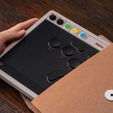 8bitdo arcade controller (grå rød, 2,4 ghz bluetooth usb, nintendo switch 1 + 2, pc)