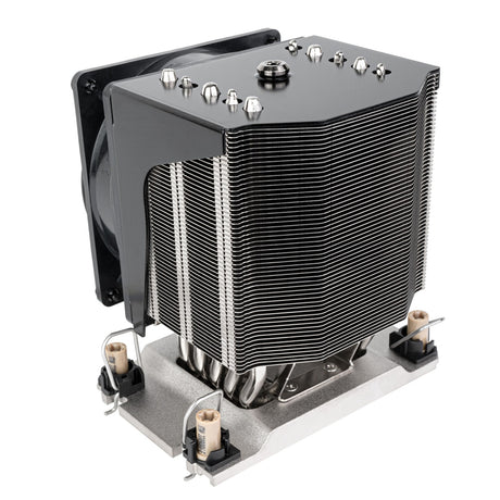 Silverstone SST-XE04-4677VB CPU-køler (sort, 4-benet PWM blæserstik)