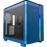 Montech king 95 midi tårnhus (blå | 2x USB-A | 1x USB-C | RGB | hærdet glas)