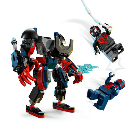 Lego marvel super heroes - miles morales mecha vs. spider-man 2099 constructiespeelgoed (76337)