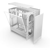 Nzxt h5 flow v2 midi tårnhus (hvid | 1x USB-A | 1x USB-C | hærdet glas)