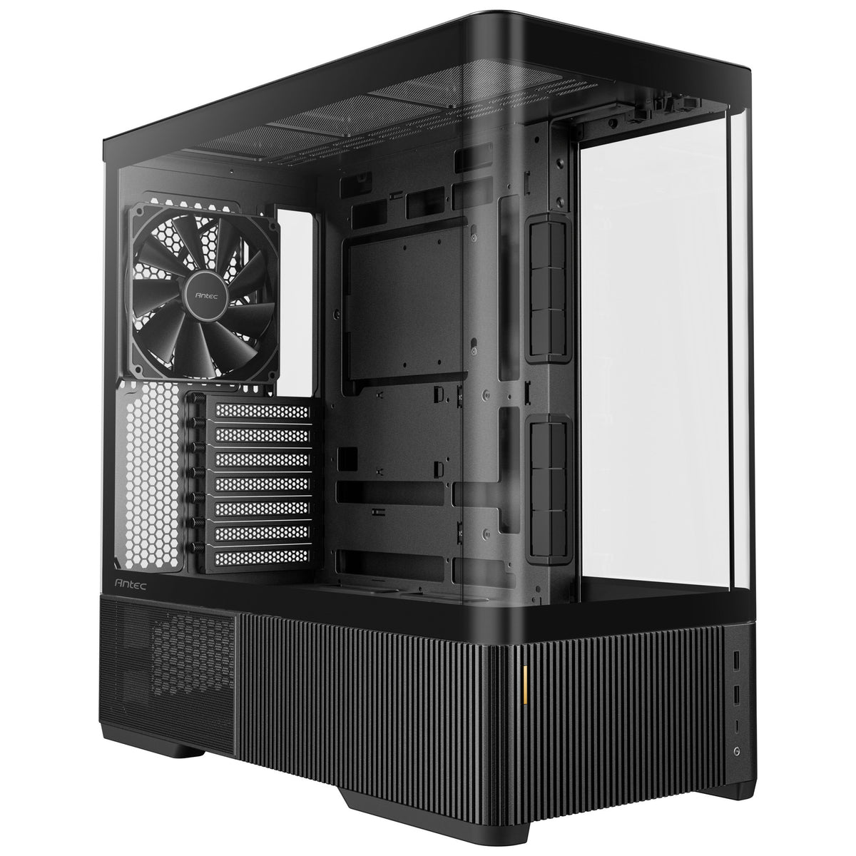 Antec c6 curve air midi tårnhus (sort | 2x USB-A | 1x USB-C | hærdet glas)