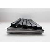 Ducky one 3 classic, tastatur (sort og hvid, us-layout, cherry mx blue, rgb led, double-shot pbt, hot-swappable, quack mekanik)