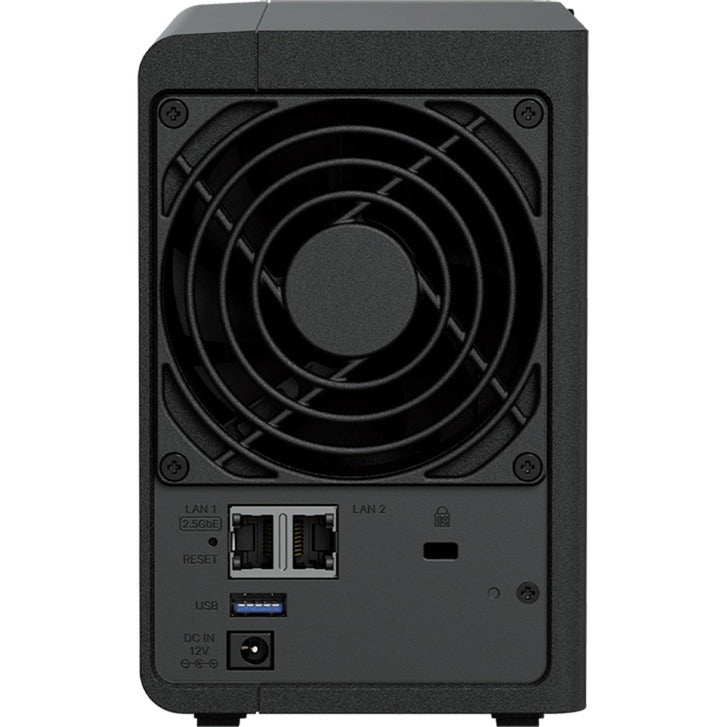 Synology diskstation ds225+ nas (sort, 1x 1GB LAN, 1x 2,5GB LAN, 2x USB 3.2 gen 1)