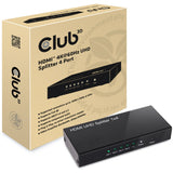 Club 3D HDMI 2.0 UHD Splitter 4 Ports HDMI Splitter (sort)