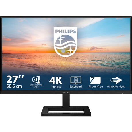 Philips 27e1n1900ae 00 27 4k UHD-skærm (sort, HDMI, 2x USB-A, USB-C)