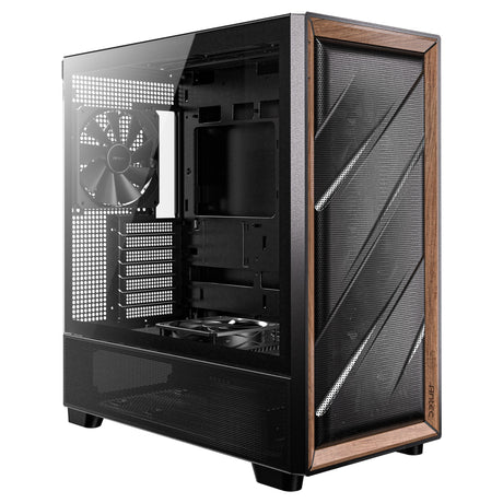 Antec Flux Midi Tower-hus (sort | 2x USB-A | 1x USB-C | hærdet glas)