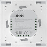 Aqara smart wall switch h1 (ingen neutral, enkelt rocker) - zigbee 3.0 - enkelt switch - uden neutral ledning