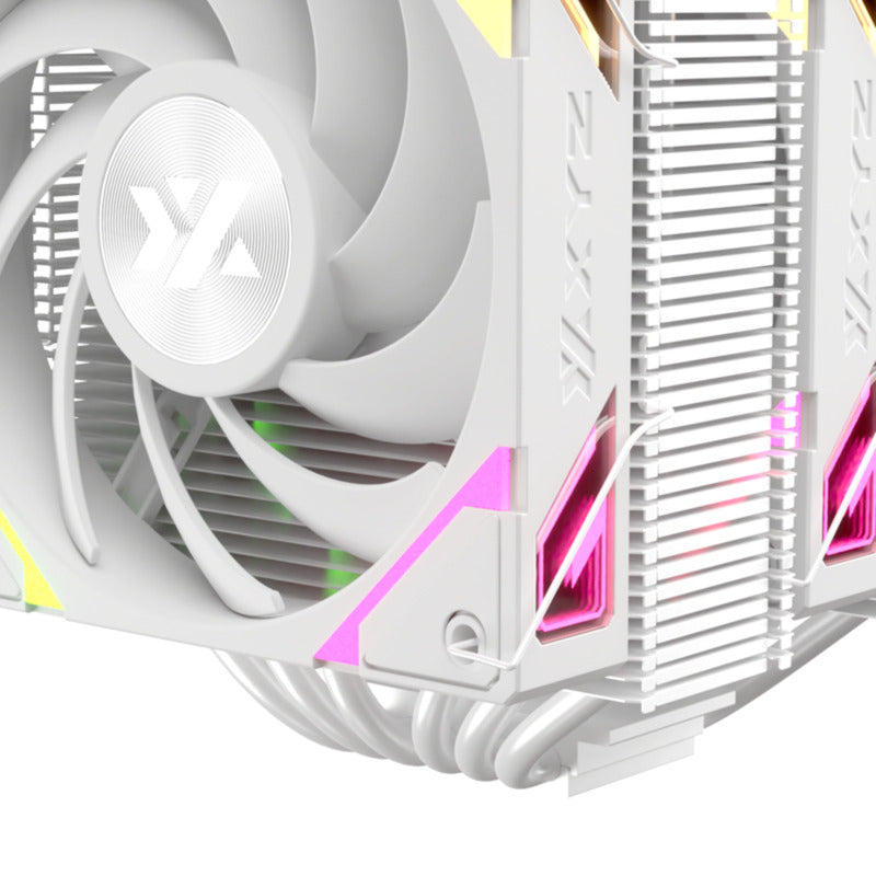 Xyz PC Gear Thermax 6 Duo RGB CPU-køler (hvid, Arbb, Pwm)