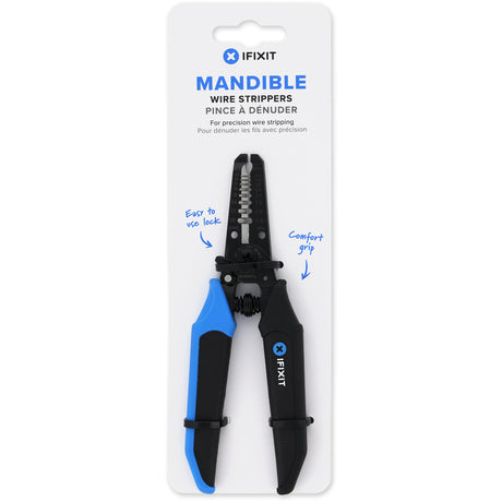 Ifixit mandible wire stripper stripping tang (sort blå)