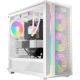 Vær stille! light wings lx pwm high-speed rgb kabinet blæsere (hvide, 3 stk, 120 x 120 x 25 mm)