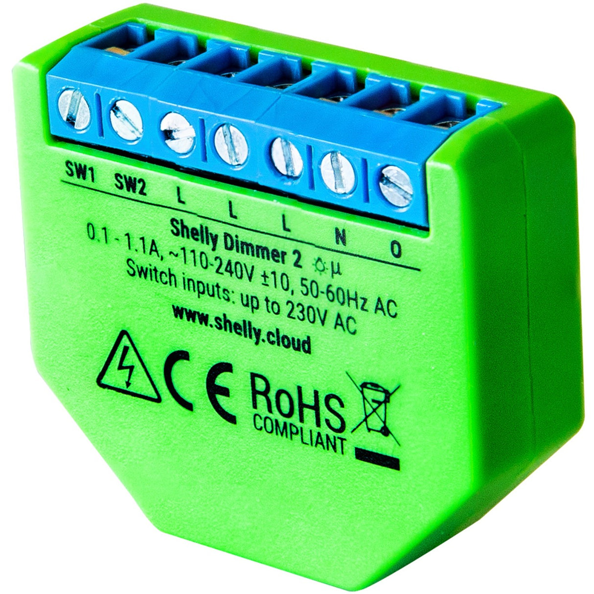 Shelly lysdæmper 2 - lysdæmper - indendørs - 200w - grøn