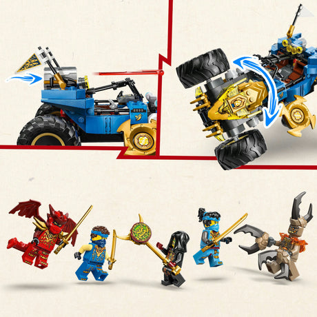 Lego ninjago - jay's transformerende bilkonstruktionslegetøj (71856)