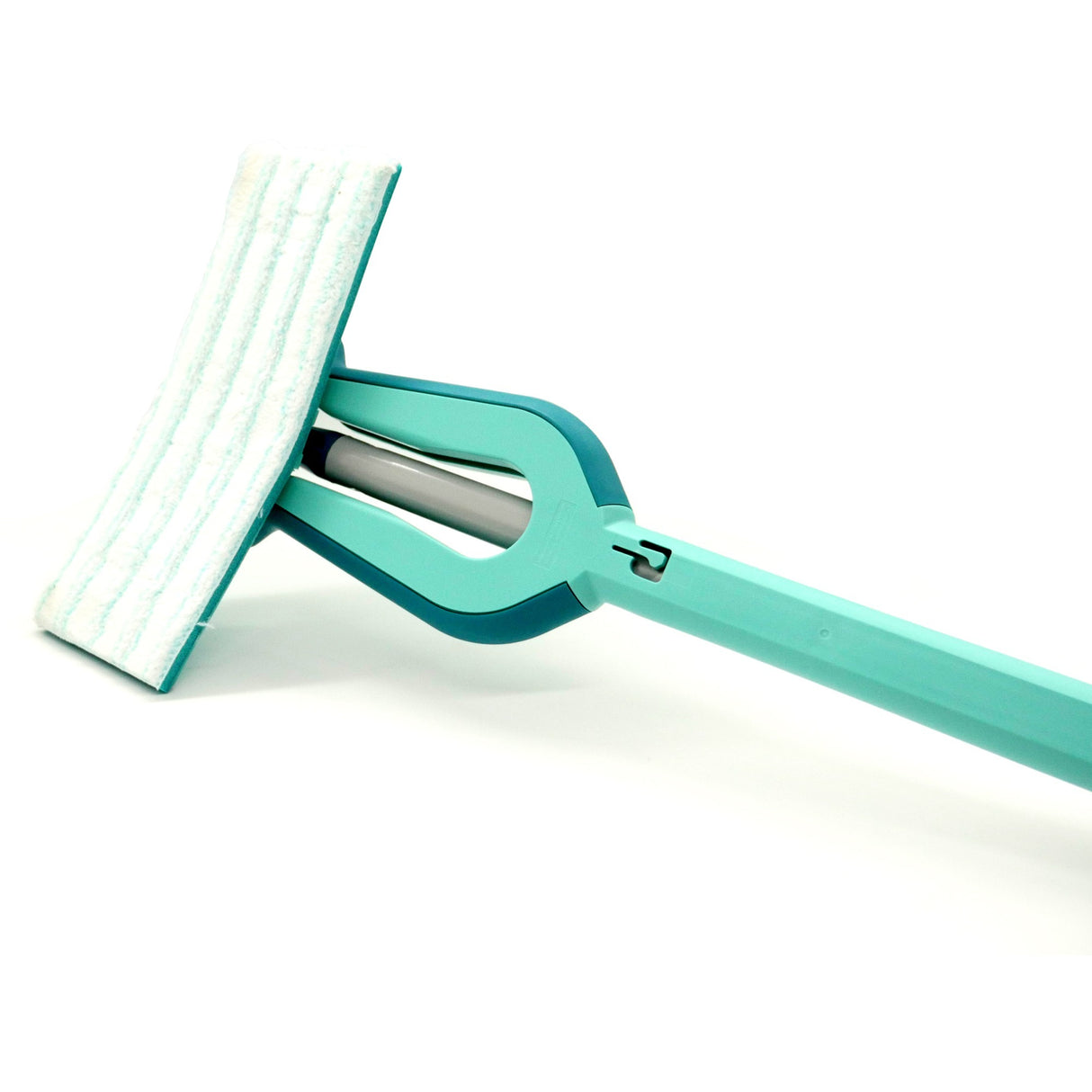 Leifheit picobello gulvvisker s micro duo med håndtag - 27 cm viskebredde - turkis - grå