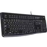Logitech keyboard k120 til erhvervslivet (sort, eu-layout (qwerty), gummikuppel, 100 %)