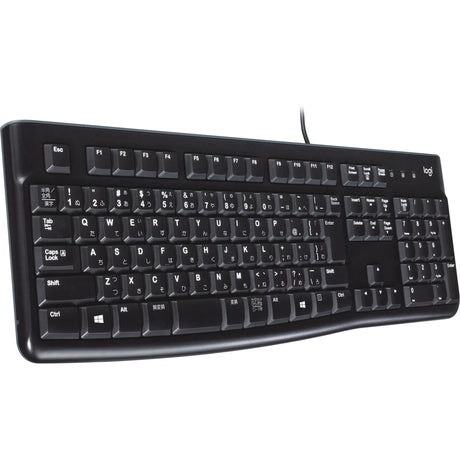 Logitech keyboard k120 til erhvervslivet (sort, eu-layout (qwerty), gummikuppel, 100 %)