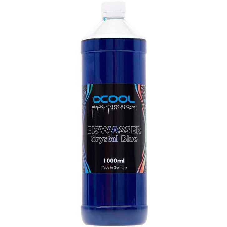 Alphacool eiswasser krystalblå UV-aktiv kølevæske (blå, 1000 ml)