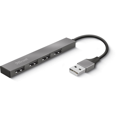Trust halyx aluminium 4-ports mini USB hub USB hub (aluminium)