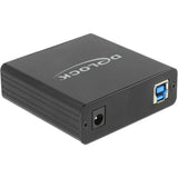 Delock USB 3.0 > 4x gigabit LAN-adapter (sort, 80 centimeter)