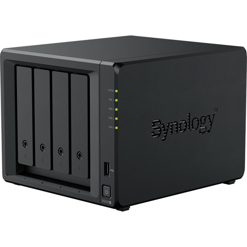 Synology diskstation ds425+ nas (sort, 2x LAN, 2x USB-A 3.2 (5 Gbit s))