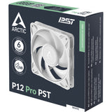 Arctic p12 pro pst case ventilator (hvid, 120 x 120 x 25 mm, pwm)