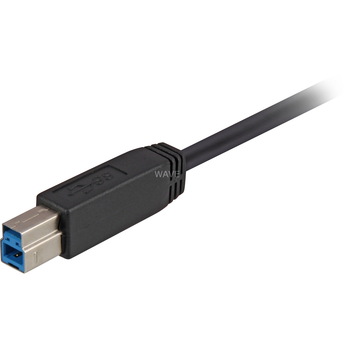 Sharkoon USB-A 3.0 > USB-B-kabel (sort, 2 meter)