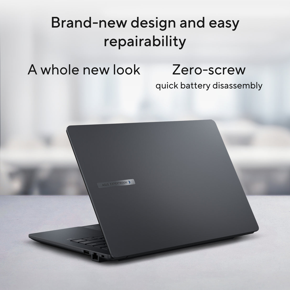 Asus expertbook b1 b1403cva-s63755x 14 copilot+ bærbar computer (grå | core i7-13620h | uhd grafik | 32 GB | 1 TB SSD)