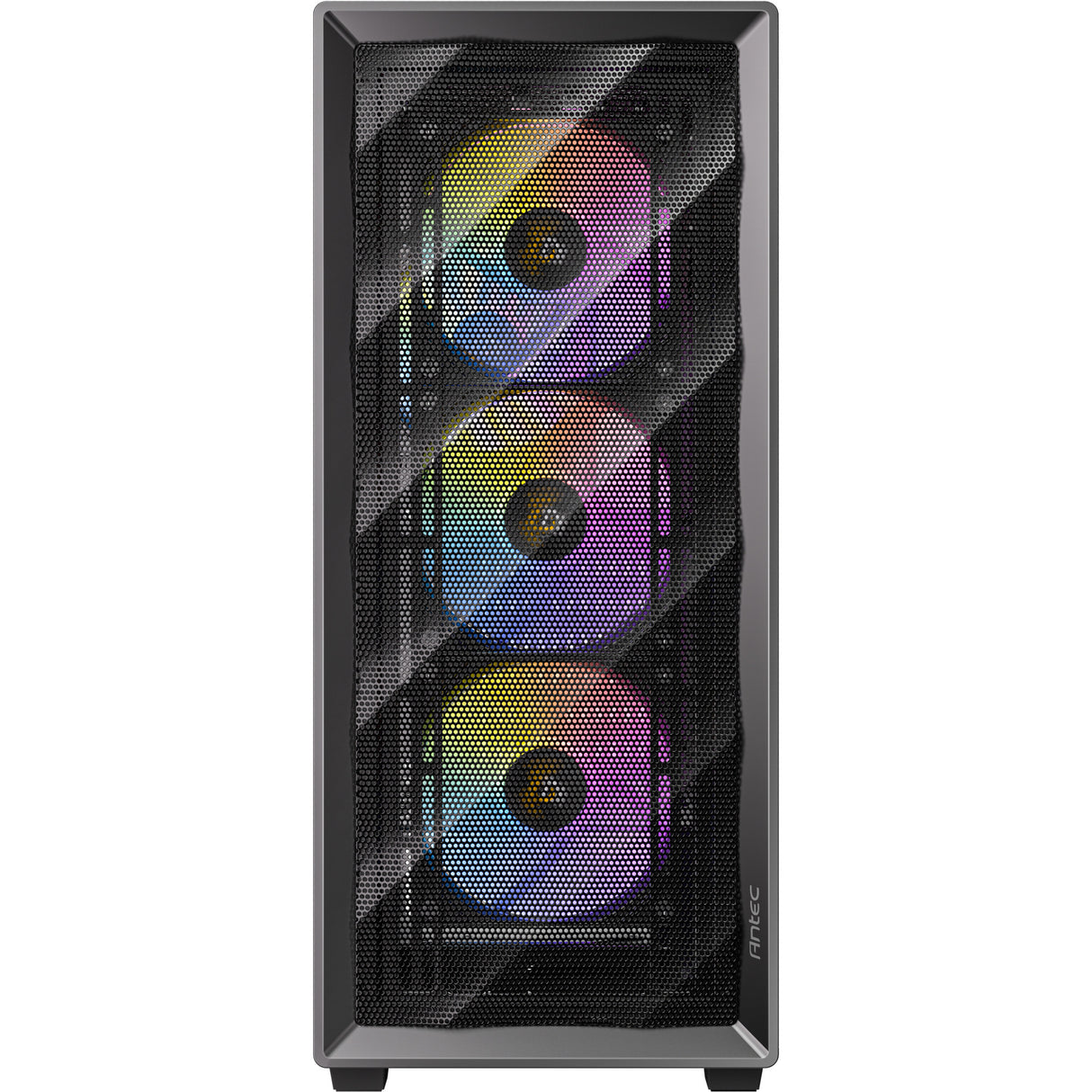 Antec ax85 argb midi tårnhus (sort | 2x usb-a | hærdet glas)
