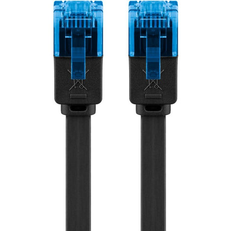 Goobay cat 6a u utp fladkabel (sort, 20 meter)
