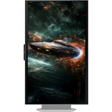 Samsung Odyssey 3D G90XF 27 4K UHD-gamingskærm (sølv, 2x HDMI, DisplayPort, 2x USB-A, USB-B, 165 Hz)