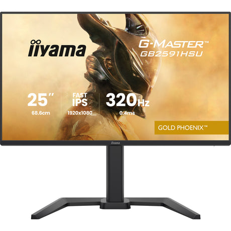 Iiyama G-Master Gold Phoenix GB2591HSU-B1 24.5 gaming-skærm (sort (mat), 320 Hz, HDMI, DisplayPort, USB, lyd)